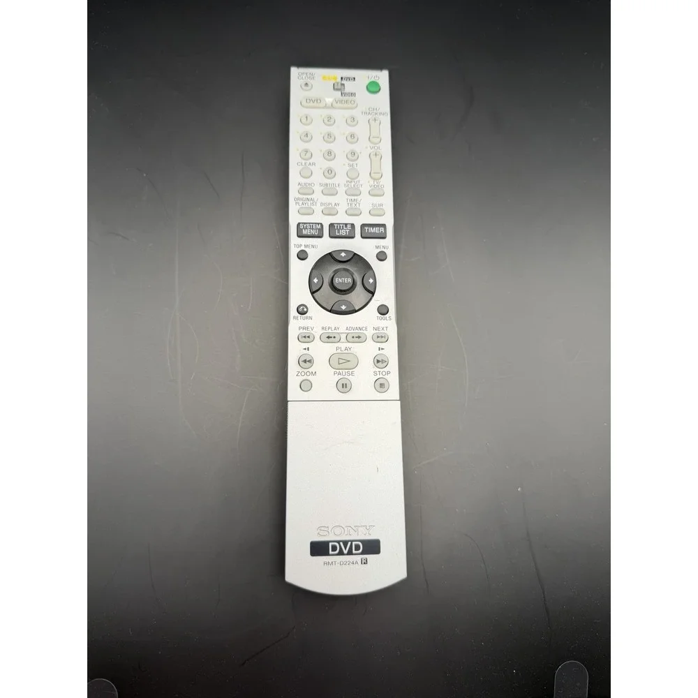 Sony RMT-D224A DVD Player Recorder Remote Control RDR-GX315 RDR-VX511 Tested OEM